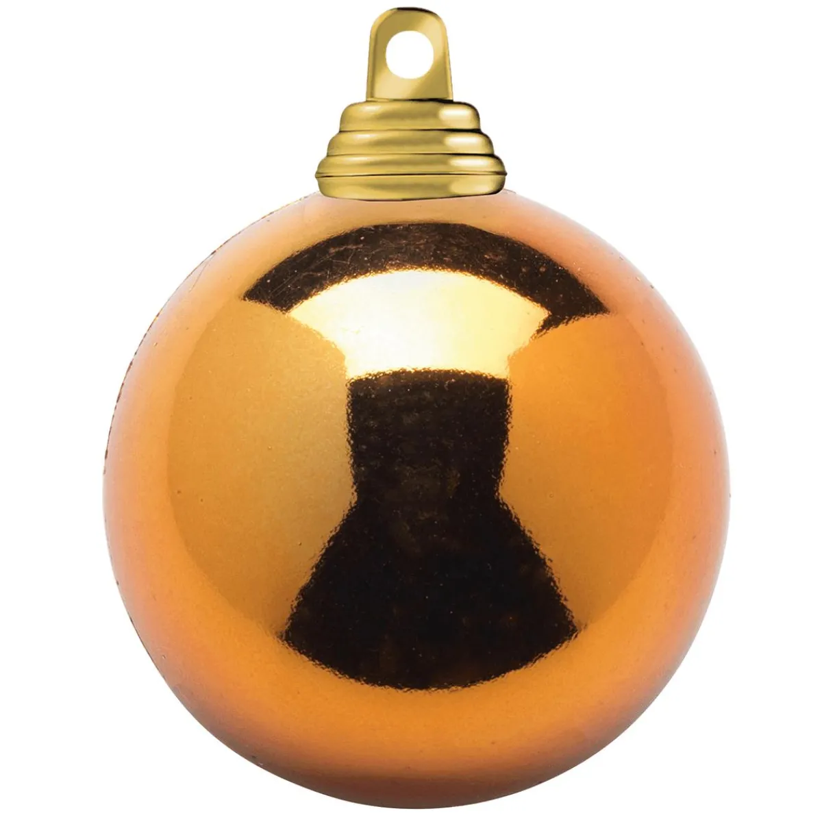 Sale DecoWoerner Kupfer, Glänzende Weihnachtskugeln Aus Schwer Entflammbarem Kunststoff, 6 Cm Ø – 24 Stück orange