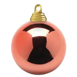 Sale DecoWoerner Kupfere, Glänzende Weihnachtskugeln Aus Schwer Entflammbarem Kunststoff, 6 Cm Ø – 24 Stück rot