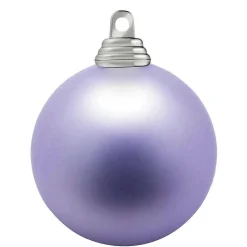 Hot DecoWoerner Lavendel, Matte Weihnachtskugeln Aus Schwer Entflammbarem Kunststoff, 6 Cm Ø – 24 Stück violett