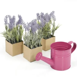 Online DecoWoerner Lavendel-Kunstblume Im Papiertopf 20 Cm violett