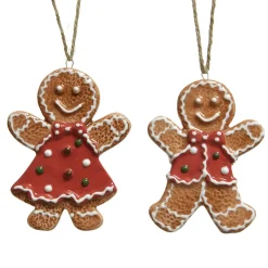Discount DecoWoerner Lebkuchen-Hänger 2tlg. Set 9 Cm braun