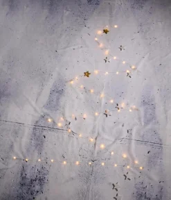 Best DecoWoerner LED Batterie-Draht-Lichterkette Für Außen, 10 M silber