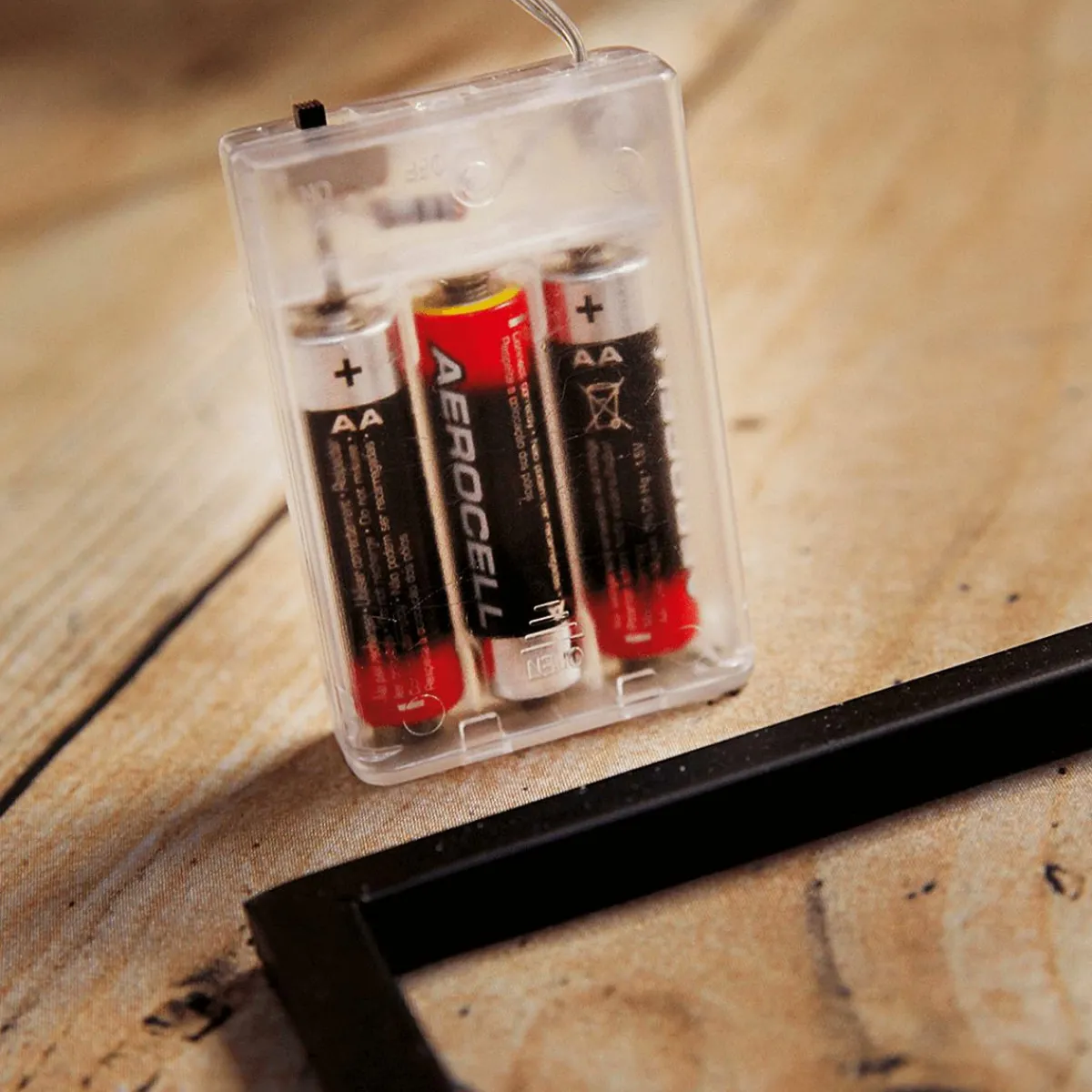 Discount DecoWoerner LED Batterie-Draht-Lichterkette Für Innen, 5 M braun