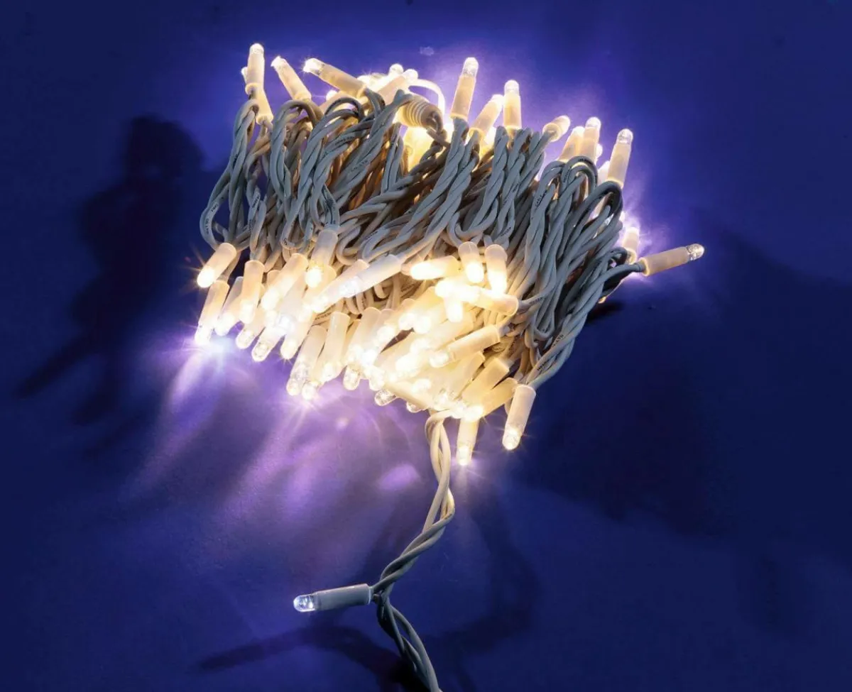 New DecoWoerner LED Blinkende Kupplungslichterkette Für Außen, 10 M weiß