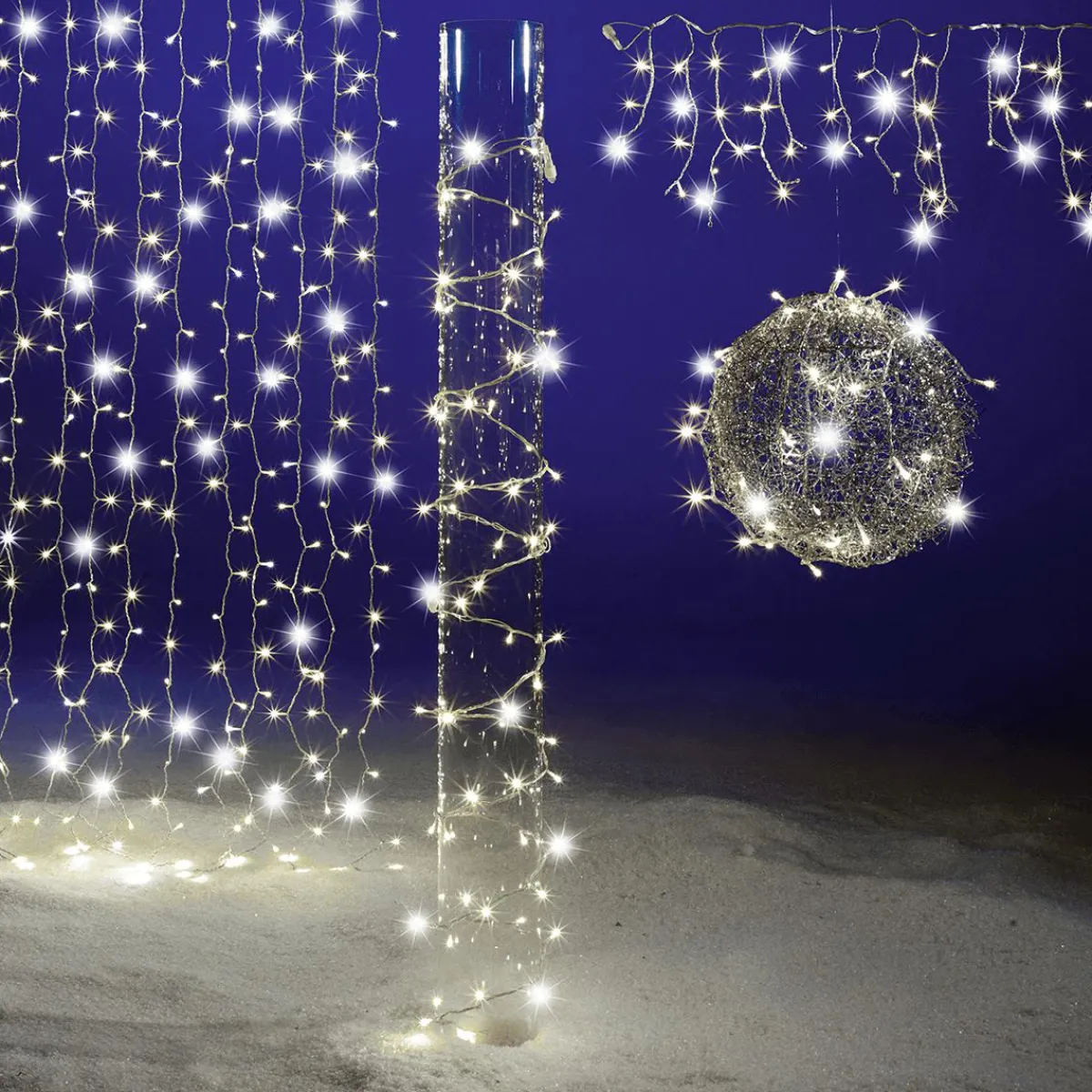 New DecoWoerner LED Blinkende Kupplungslichterkette Für Außen, 10 M weiß