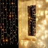 Sale DecoWoerner LED Blinkender Profi Lichtvorhang System IP67 200 X 150 Cm