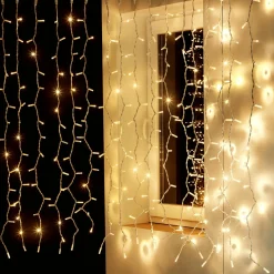 Sale DecoWoerner LED Blinkender Profi Lichtvorhang System IP67 200 X 150 Cm