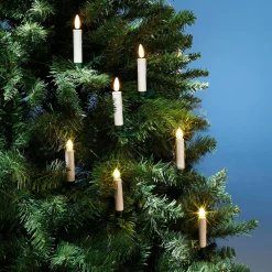 Clearance DecoWoerner LED Deko Kerzen Warm 10 Cm weiß