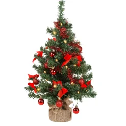 Sale DecoWoerner LED Deko Tannenbaum Im Jutesäckchen 60 Cm grün