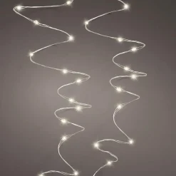 Sale DecoWoerner LED Drahtlichterkette Mit Viel Licht silber