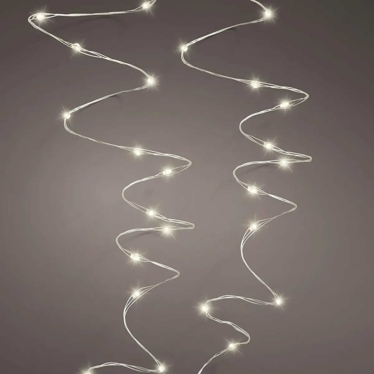 Sale DecoWoerner LED Drahtlichterkette Mit Viel Licht silber