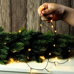 Hot DecoWoerner LED Draht-Lichterkette Twinkle Für Außen, 10 M, schwarz