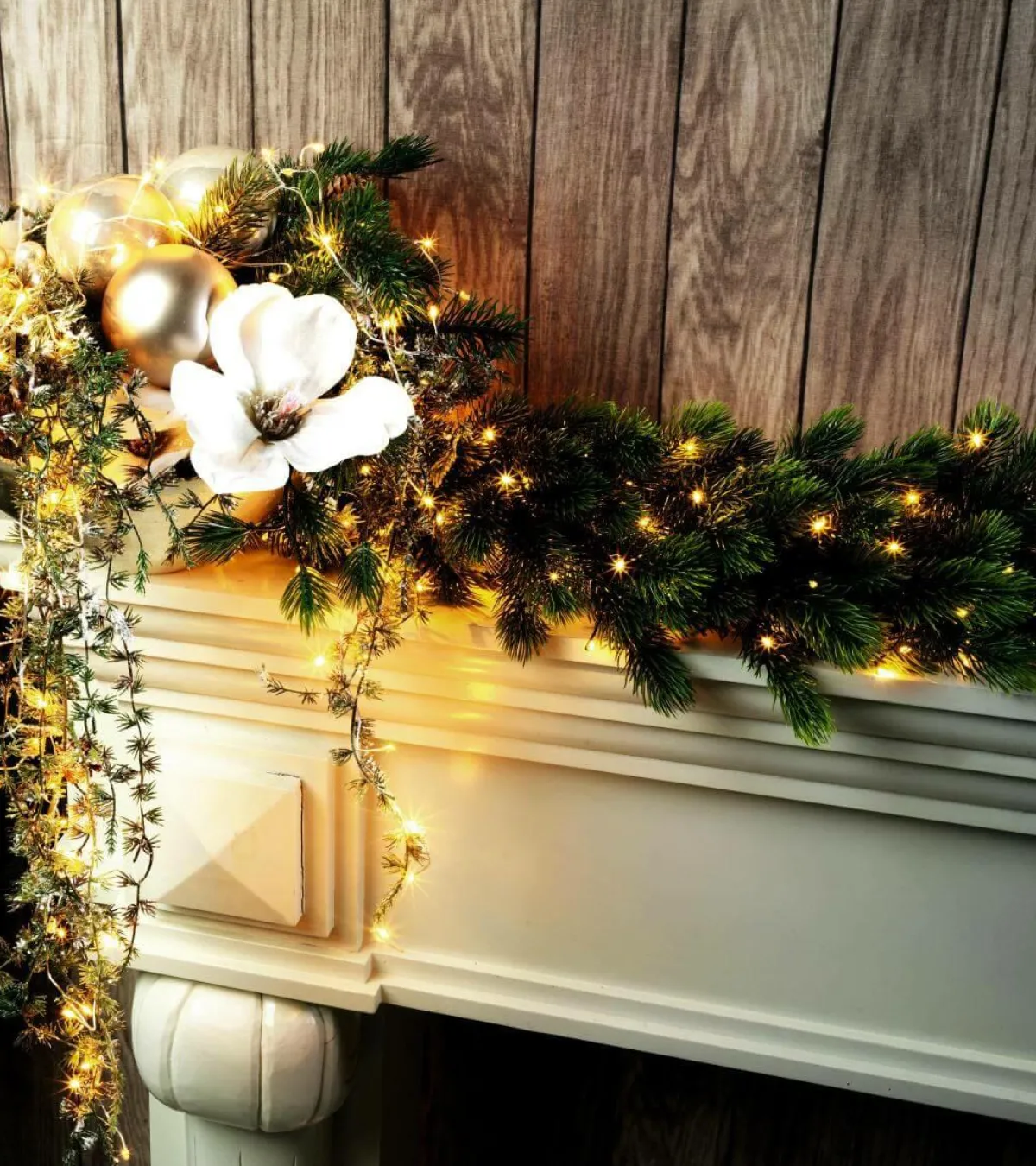 Sale DecoWoerner LED Draht-Lichterkette Twinkle Für Außen, 10 M, silber
