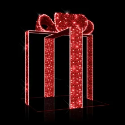 Sale DecoWoerner LED Geschenkschleifen Für Außen 240 X 200 Cm rot
