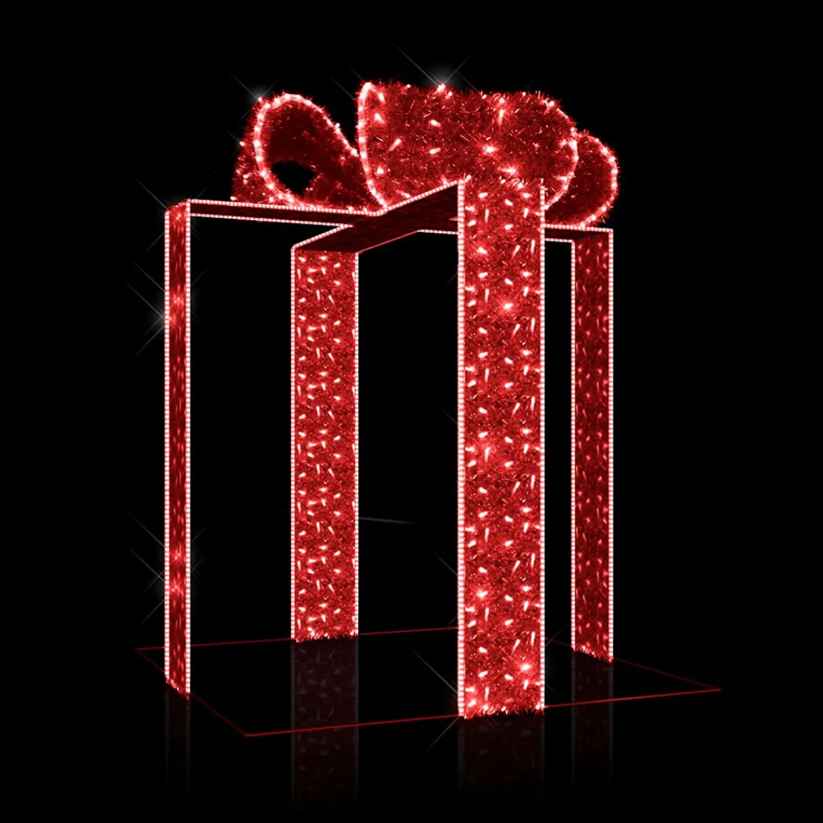 Sale DecoWoerner LED Geschenkschleifen Für Außen 240 X 200 Cm rot