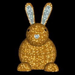 Clearance DecoWoerner LED Hase Sitzend Für Außen 180 X 130 Cm gold