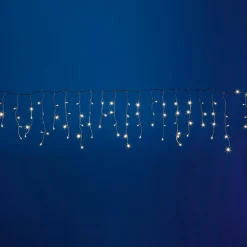 DecoWoerner LED Icicle-Light Für Außen, 200 Cm weiß