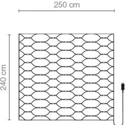 Online DecoWoerner LED Lichternetz Für Außen, 240 Cm, Grün transparent