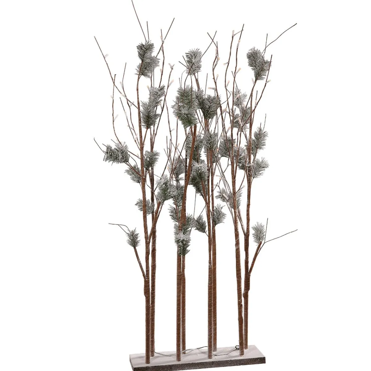 DecoWoerner LED Lichterzweige Kiefer, 130 Cm braun