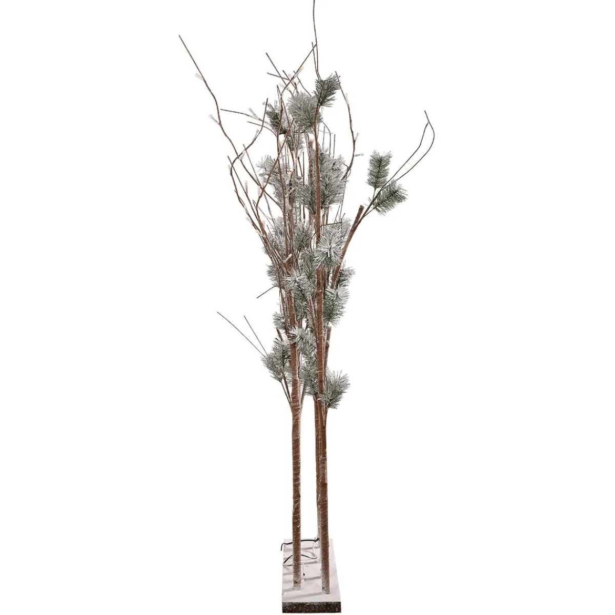 DecoWoerner LED Lichterzweige Kiefer, 130 Cm braun