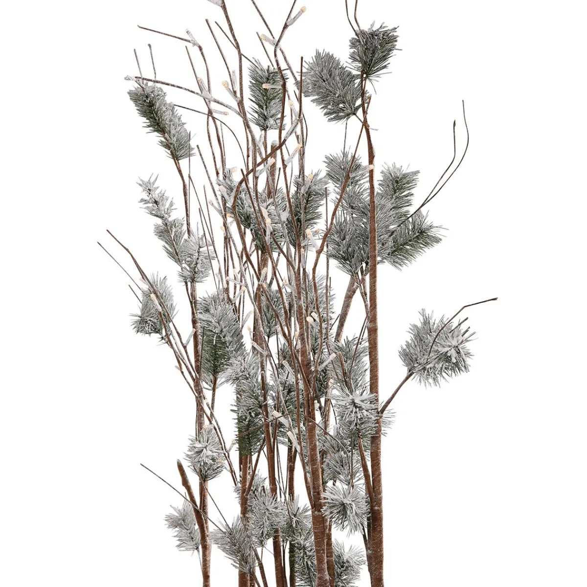 DecoWoerner LED Lichterzweige Kiefer, 130 Cm braun