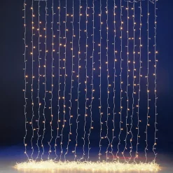 Discount DecoWoerner LED Lichtvorhang Für Außen, 150 Cm weiß