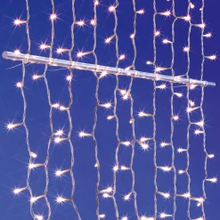 Discount DecoWoerner LED Lichtvorhang Für Außen, 150 Cm weiß