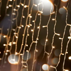 Discount DecoWoerner LED Lichtvorhang Für Außen, 500 Cm weiß