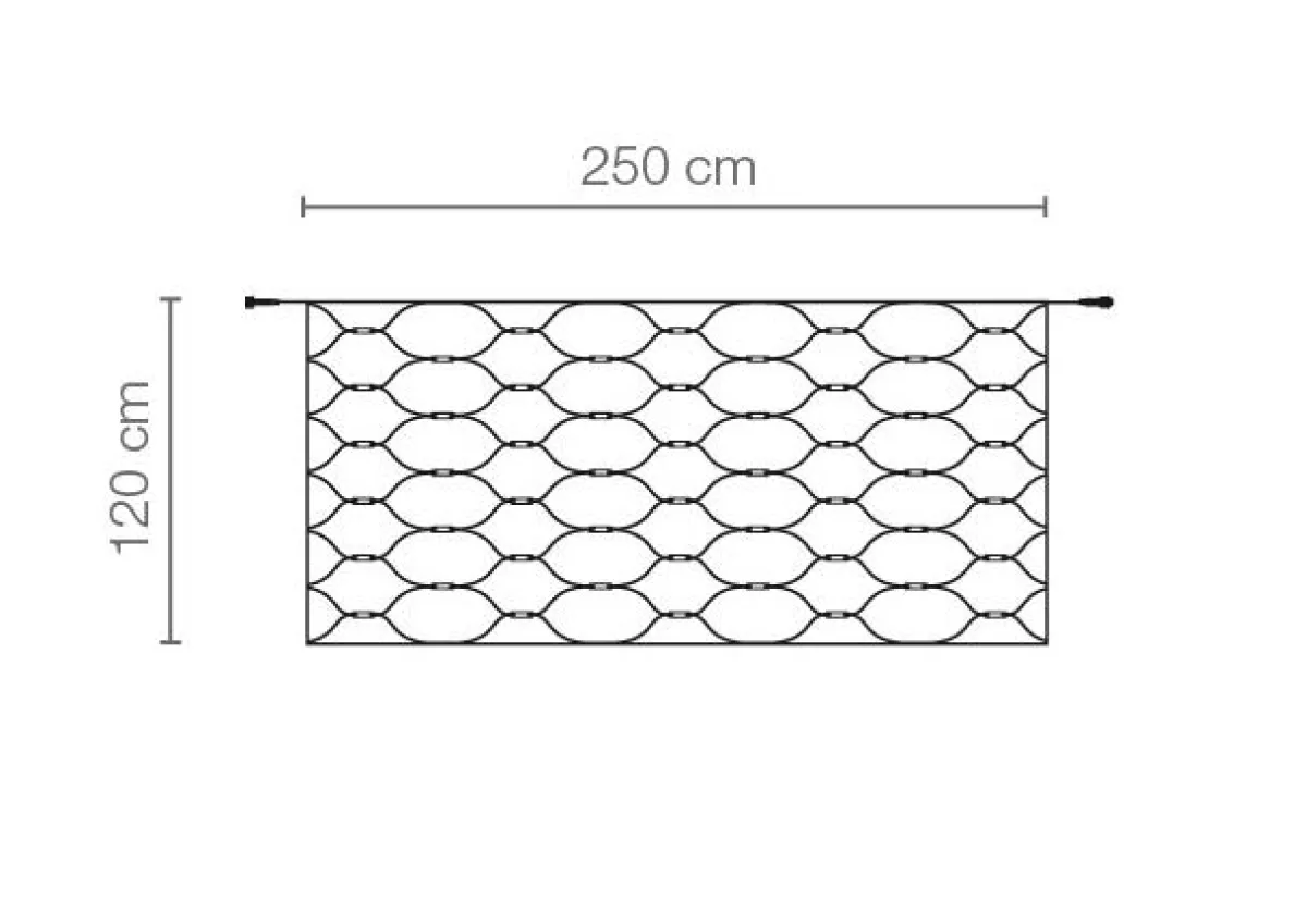 Sale DecoWoerner LED Profi Lichternetz System IP67, 250 Cm Ohne Zuleitung