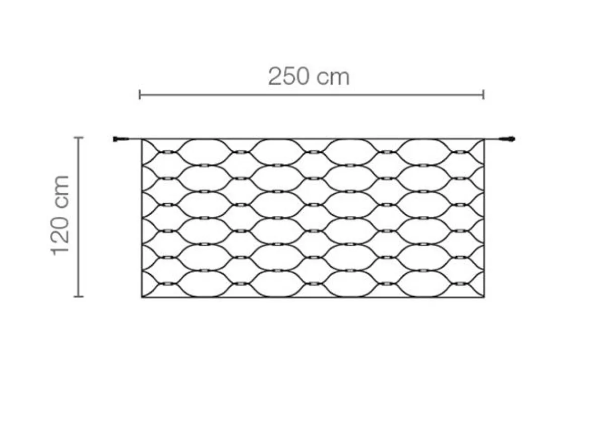 Hot DecoWoerner LED Profi Lichternetz System IP20, 250 Cm Ohne Zuleitung, Klar
