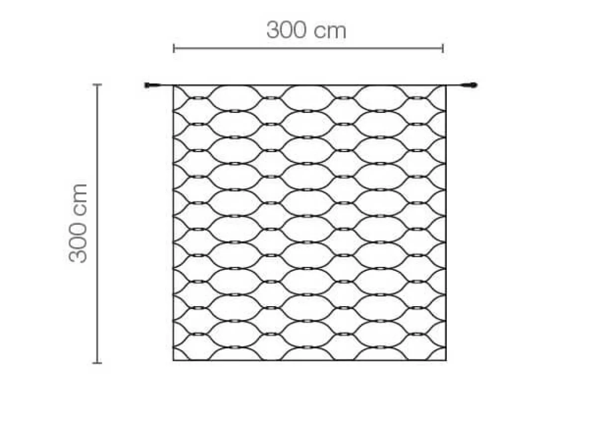 Hot DecoWoerner LED Profi Lichternetz System IP20, 300 Cm Ohne Zuleitung