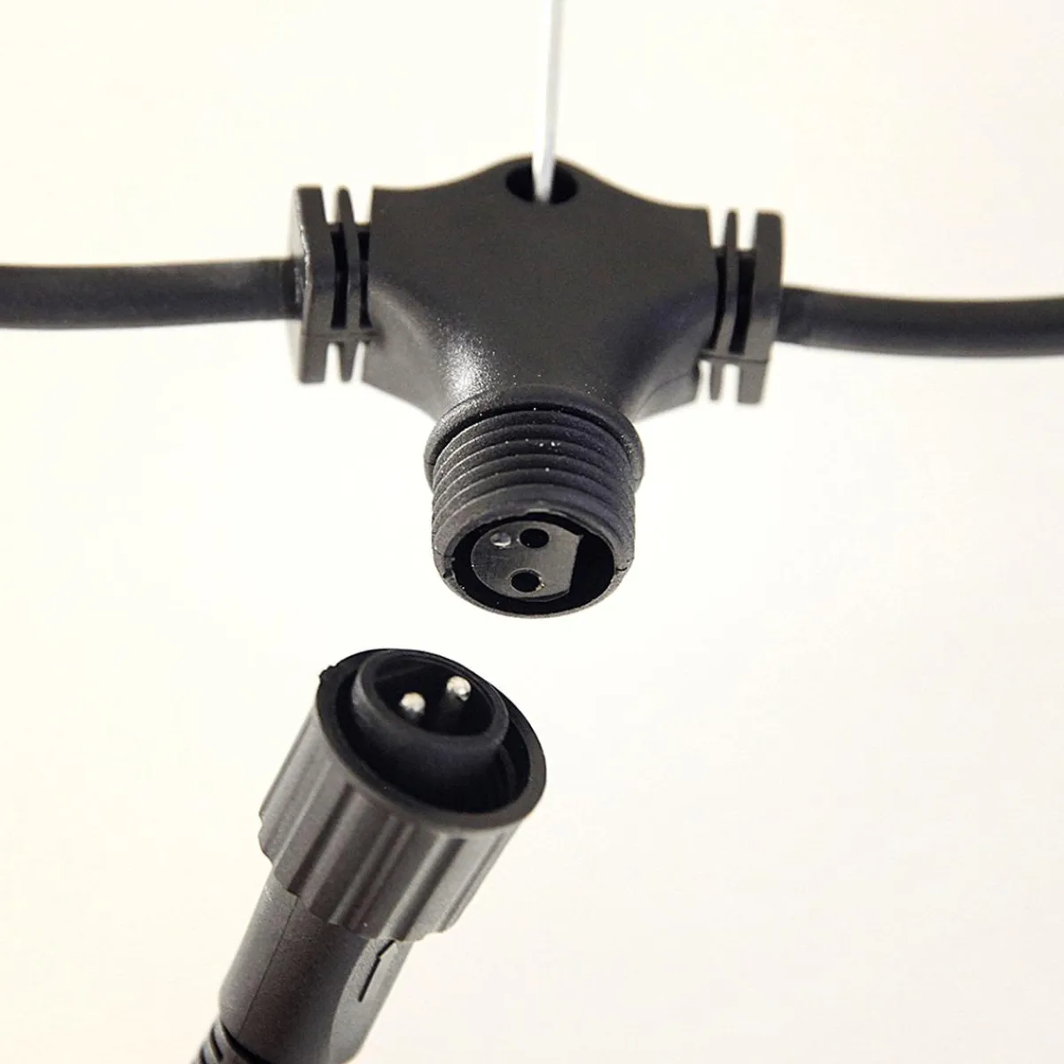 Best DecoWoerner LED Profi Lichtvorhang System IP67, 500 Cm Ohne Zuleitung, Schwarz