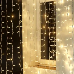Best DecoWoerner LED Profi Lichtvorhang System IP67, 900 Cm Ohne Zuleitung, Weiß