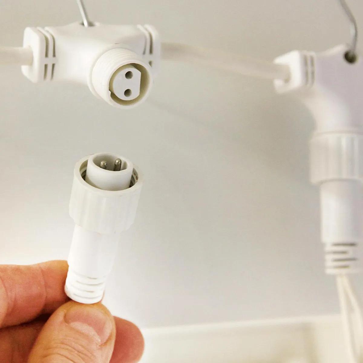 Best DecoWoerner LED Profi Lichtvorhang System IP67, 900 Cm Ohne Zuleitung, Weiß