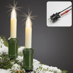 Hot DecoWoerner LED Weihnachtsbaumkerzen Mit Filamentfaden 22 M grün