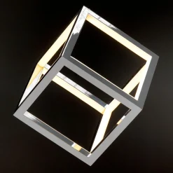 Outlet DecoWoerner LED Würfel Dimmbar, 20 X 20 Cm silber