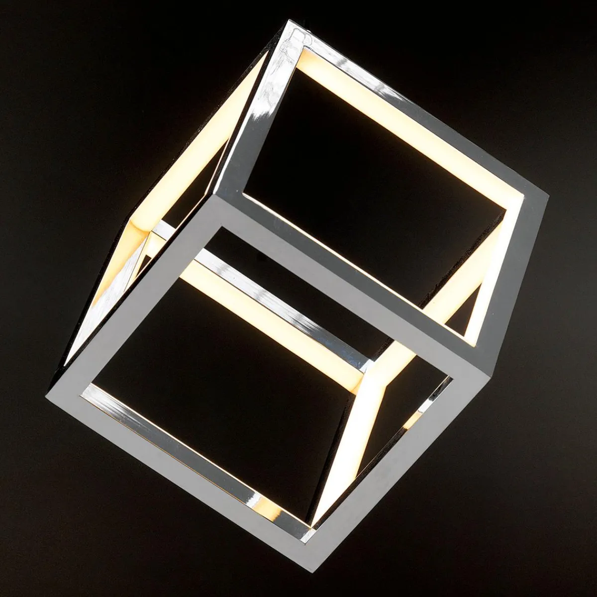 Outlet DecoWoerner LED Würfel Dimmbar, 20 X 20 Cm silber