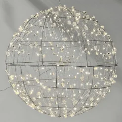 Hot DecoWoerner LED-Draht-Leuchtkugel 60 Cm Ø silber