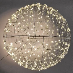 Hot DecoWoerner LED-Draht-Leuchtkugel 60 Cm Ø silber