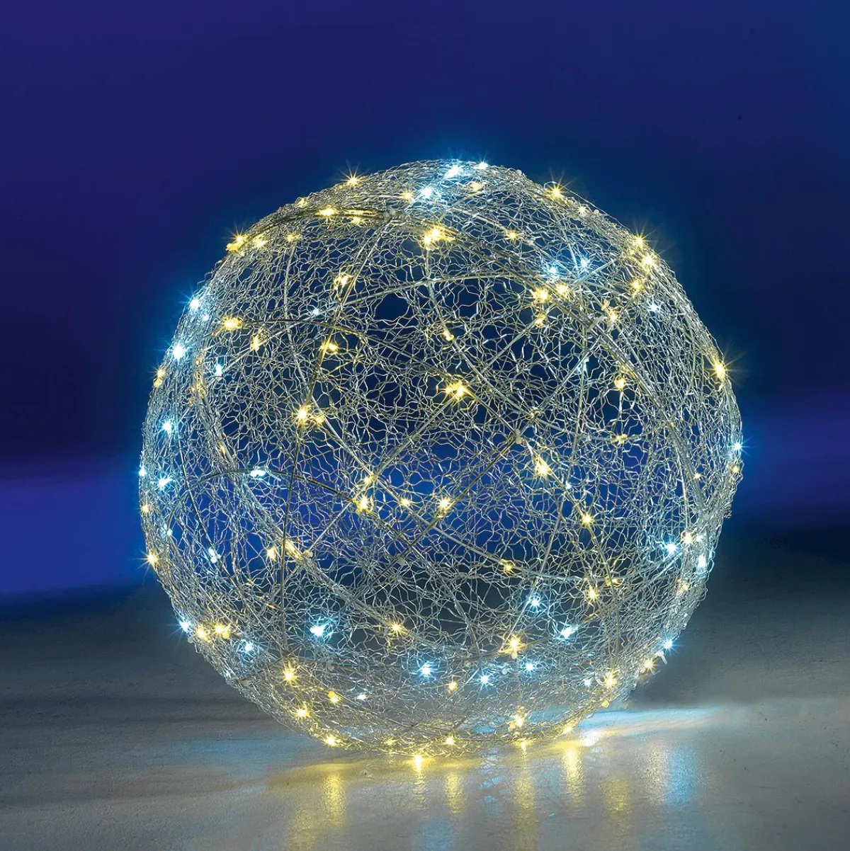 Online DecoWoerner LED-Draht-Leuchtkugel Blinkend 45 Cm Ø silber