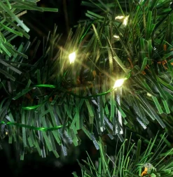 Discount DecoWoerner LED-Draht-Lichterkette Für Weihnachtsbäume, 4 Stränge à 4 M grün