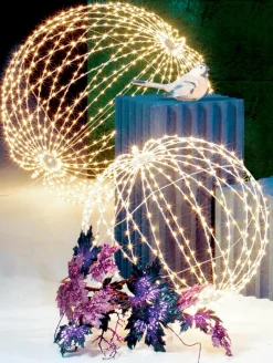 Clearance DecoWoerner LED-Leuchtkugel Für Außen, 50 Cm Ø silber