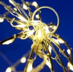 Outlet DecoWoerner LED-Leuchtkugel Für Außen, LED Warm - Weiß, 30 Cm Ø silber
