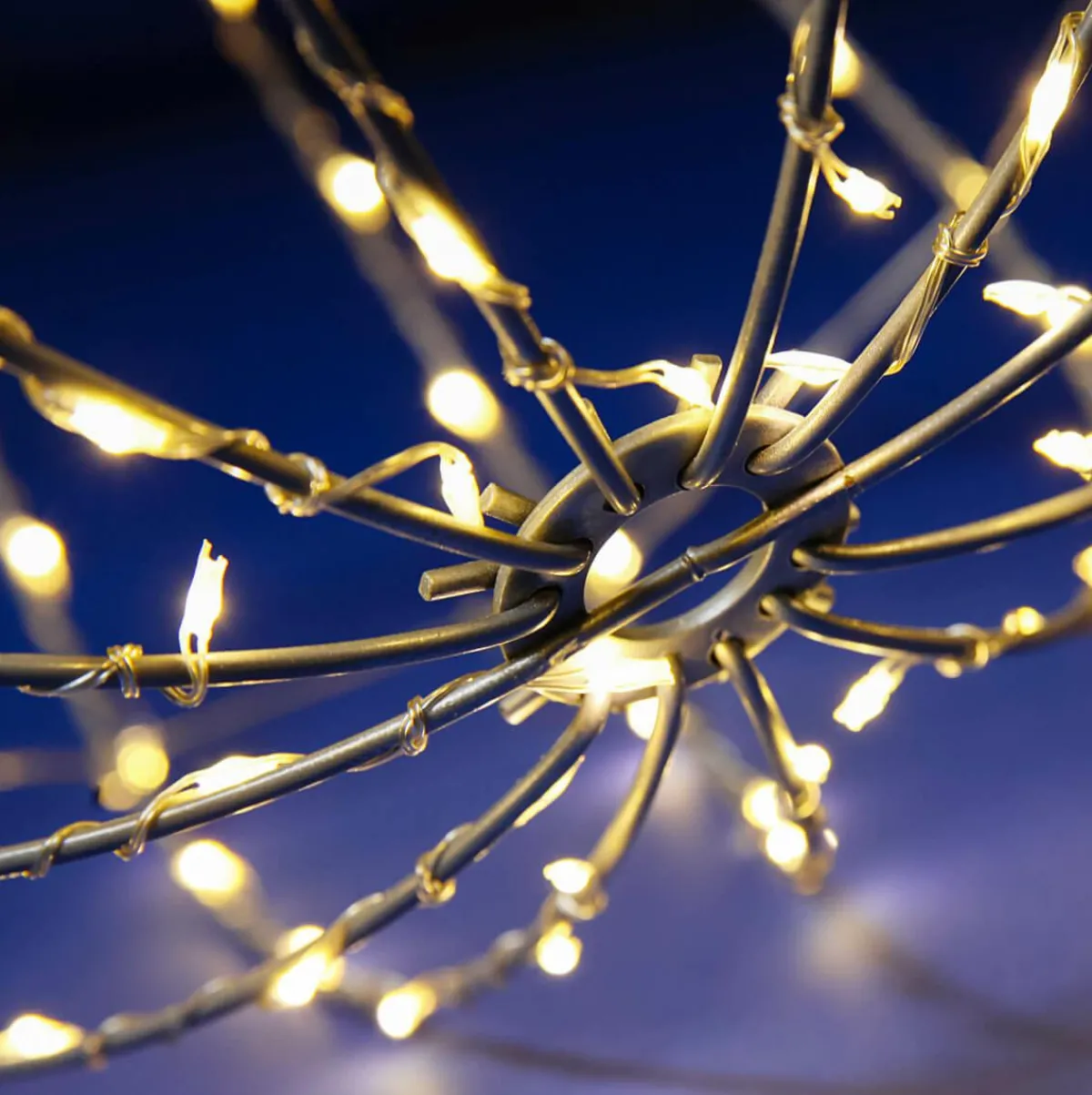 Outlet DecoWoerner LED-Leuchtkugel Für Außen, LED Warm - Weiß, 30 Cm Ø silber