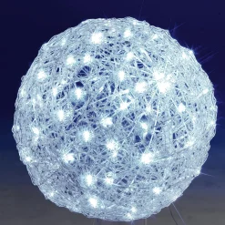 Outlet DecoWoerner LED-Leuchtkugel Ice, 50 Cm Ø weiß