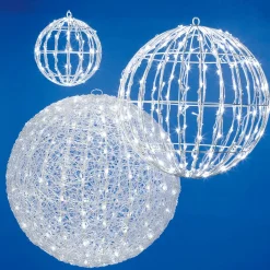 Outlet DecoWoerner LED-Leuchtkugel Ice, 50 Cm Ø weiß