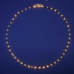 Best DecoWoerner LED-Lichtring Für Außen, 50 Cm Ø schwarz