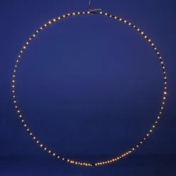 DecoWoerner LED-Lichtring Für Außen, 100 Cm Ø schwarz