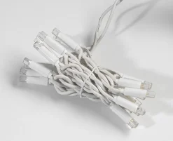 DecoWoerner LED-Profi-Iciclelichtsystem IP67, 114 LED, 300 X 50 Cm, Ohne Kabel weiß