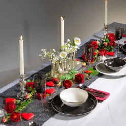 Discount DecoWoerner LED-Wachs Tafel-Kerzen 24,5 Cm, 2er Set weiß